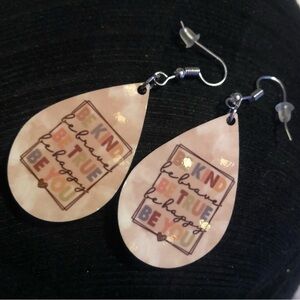 Be Kind Teardrop Earrings
